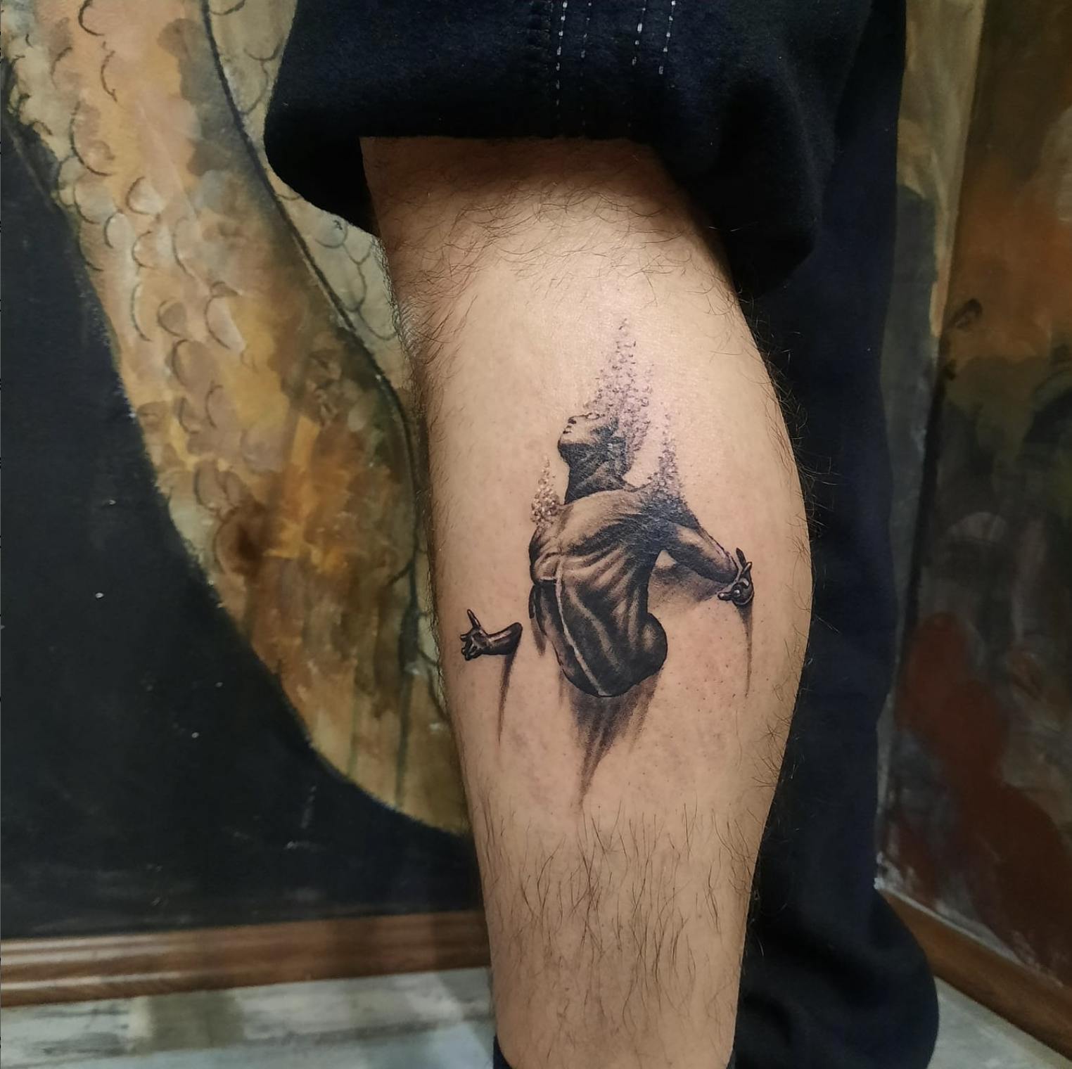 leg tattoo