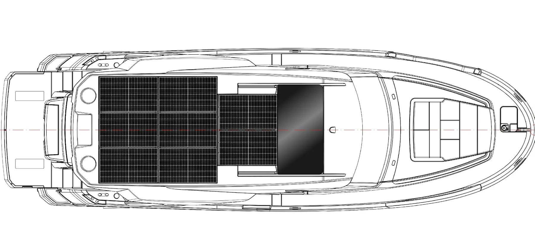 Greenline 45 Coupe Main deck layout