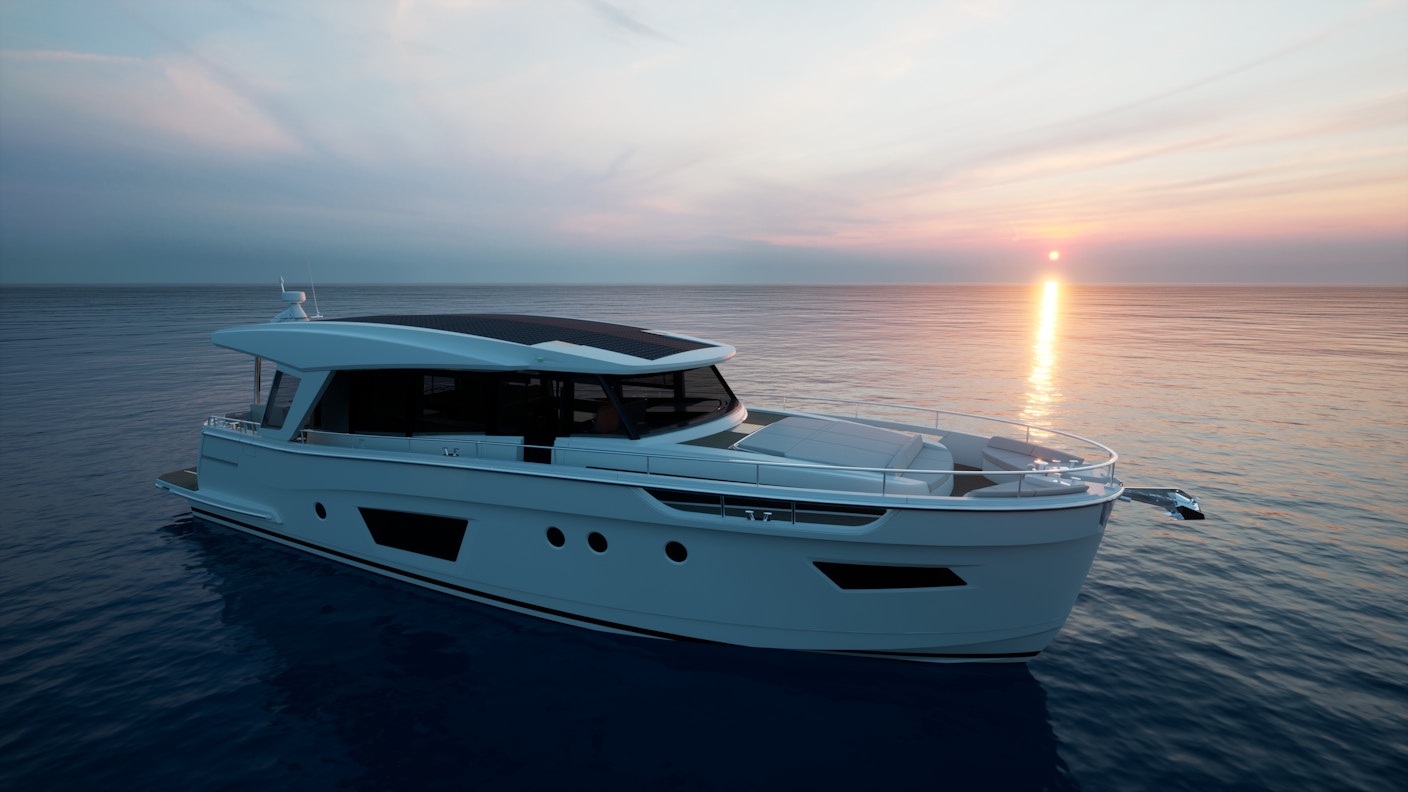 sunseeker hybrid yacht