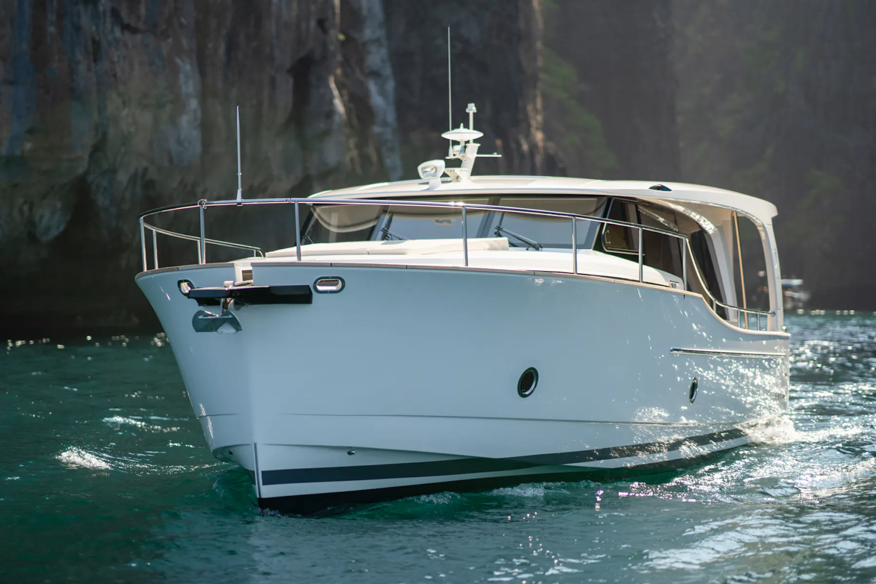 Greenline 40 on the water