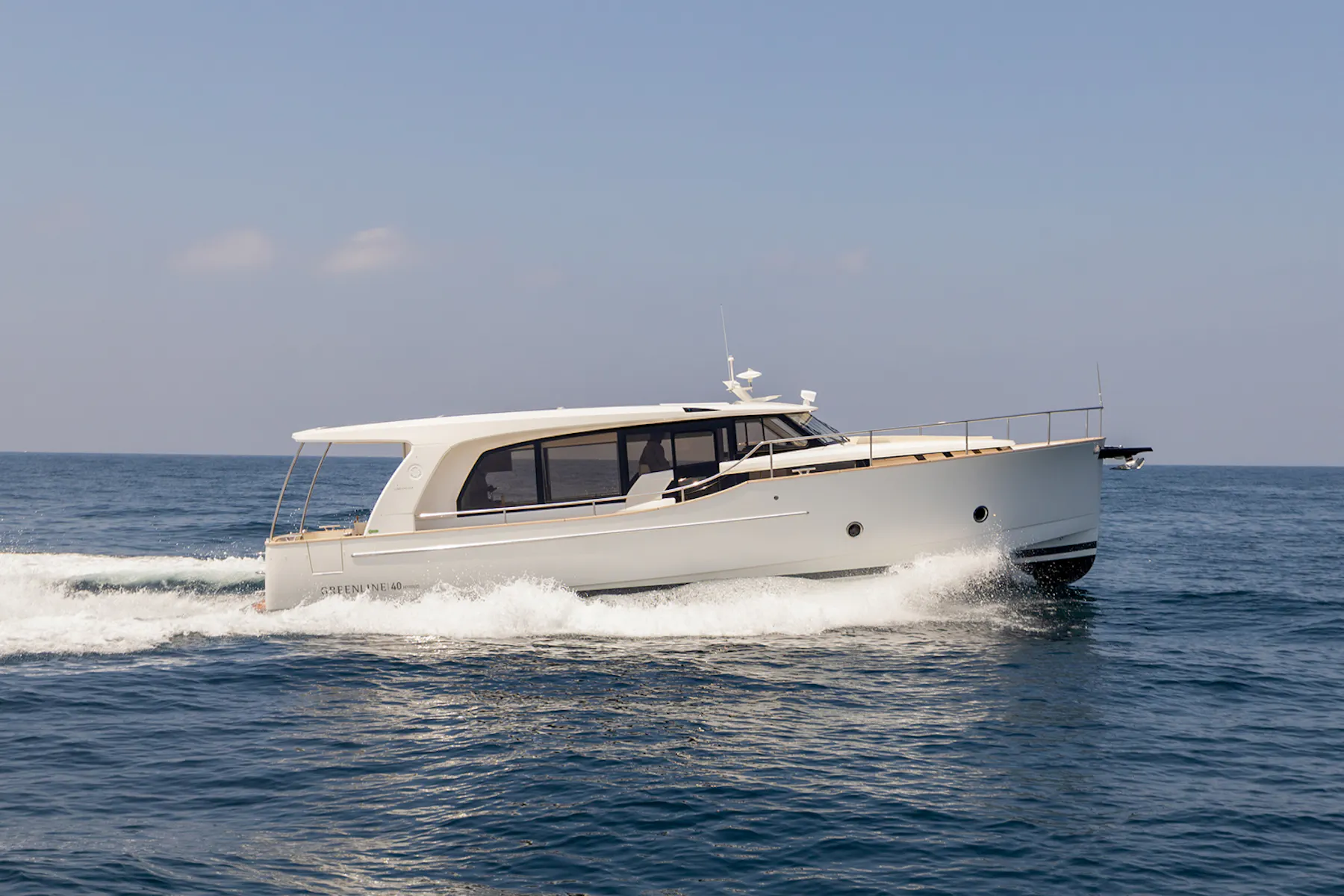 Greenline 40 on the water