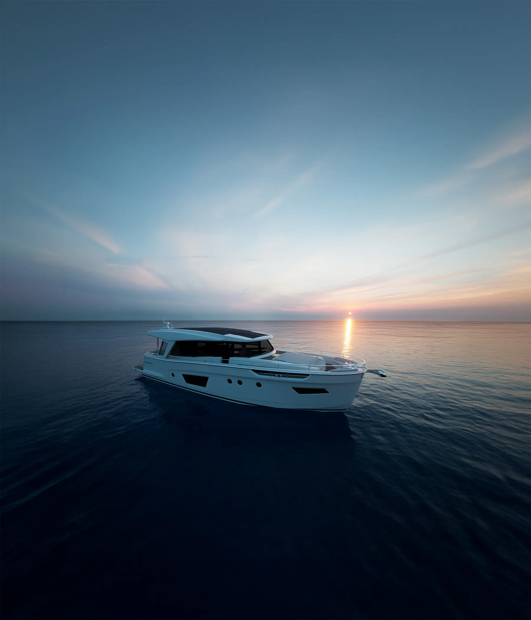 Greenline 58 Coupé on the water