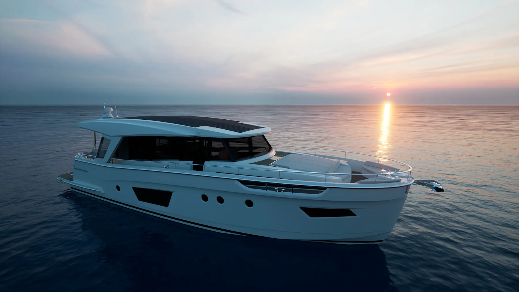 Greenline 58 Coupé on the water