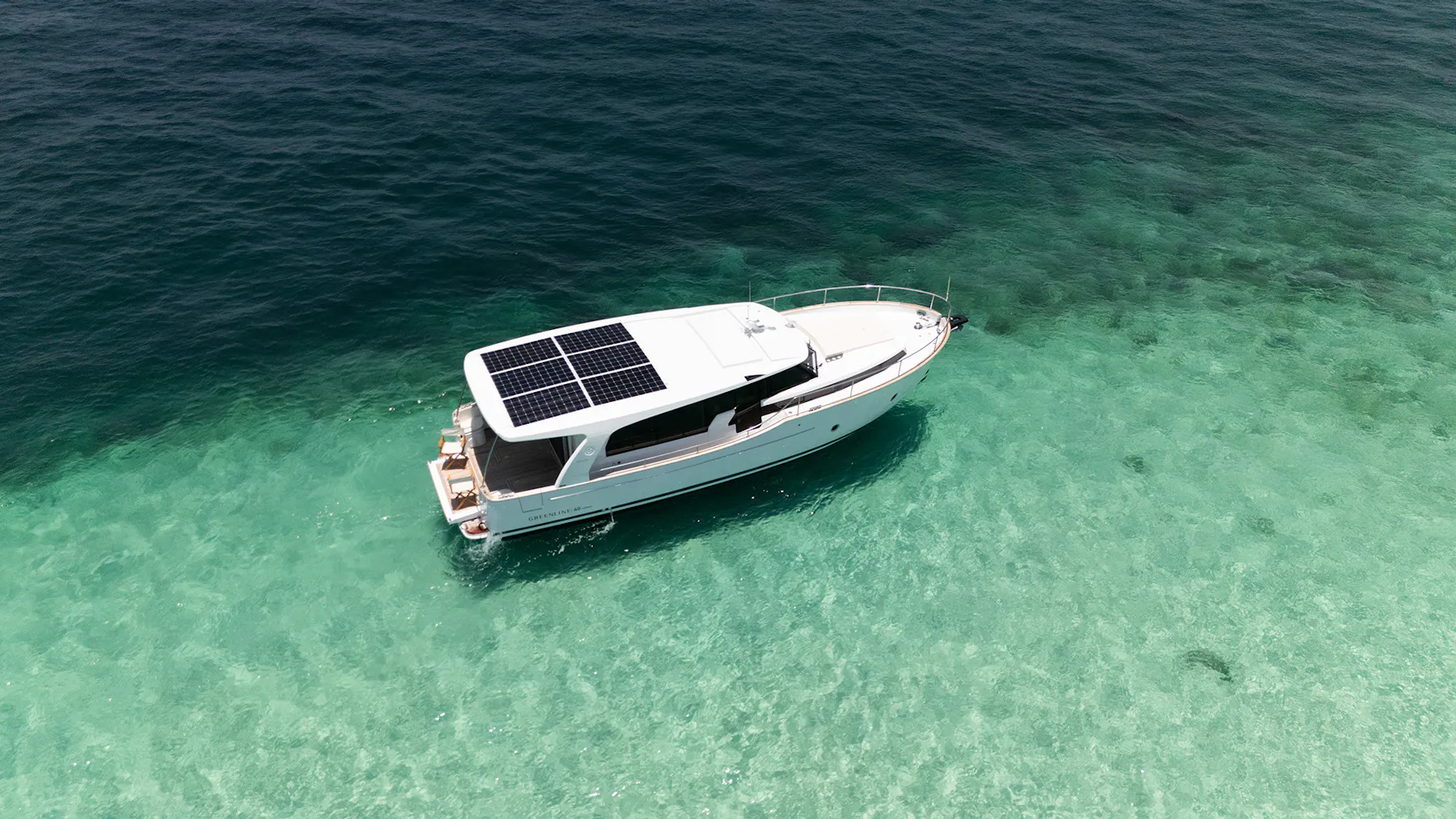 Greenline 40 on the water
