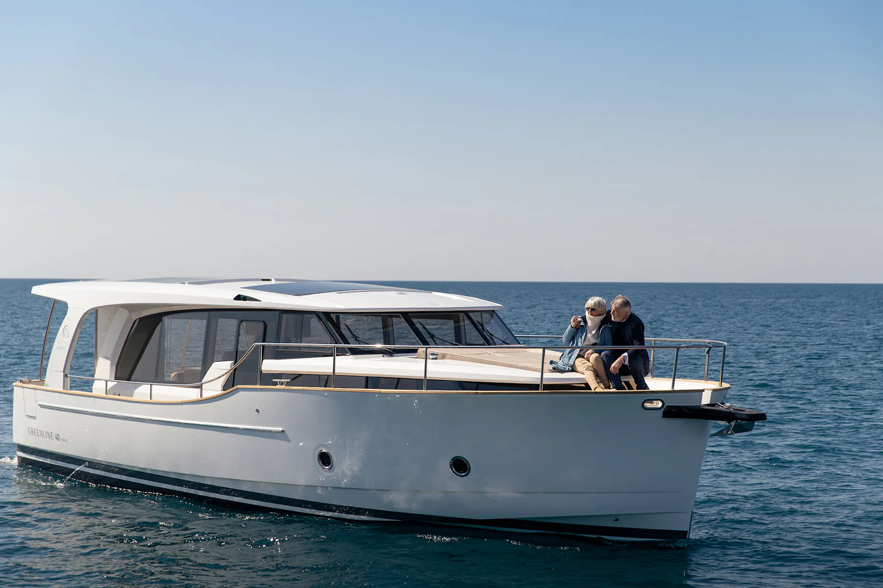 Greenline 40 on the water