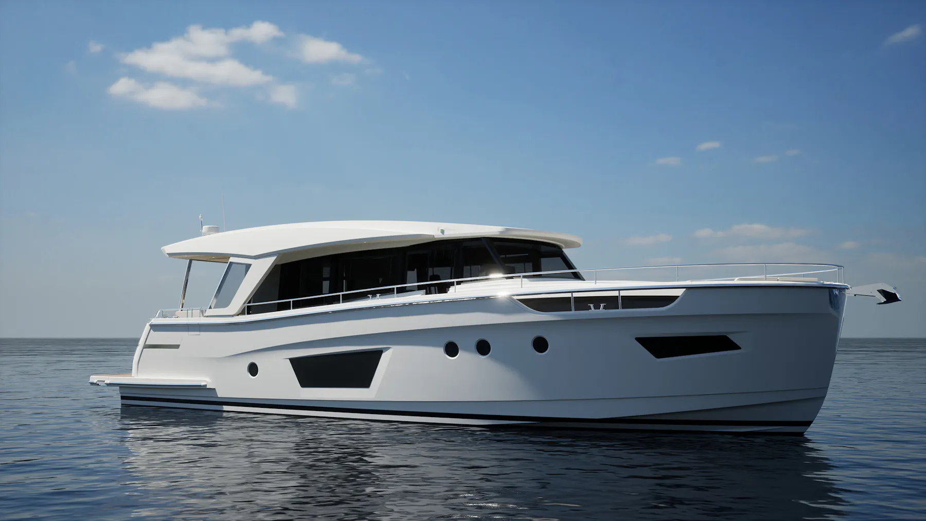 Greenline 58 Coupé on the water
