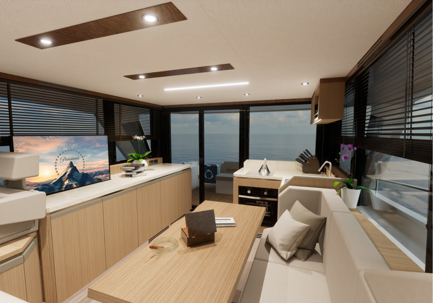 Greenline 42 interior