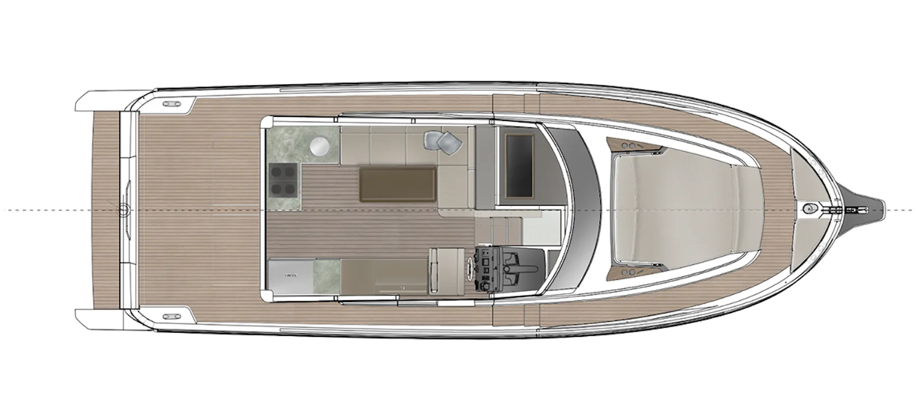 Greenline 42 Main deck B layout