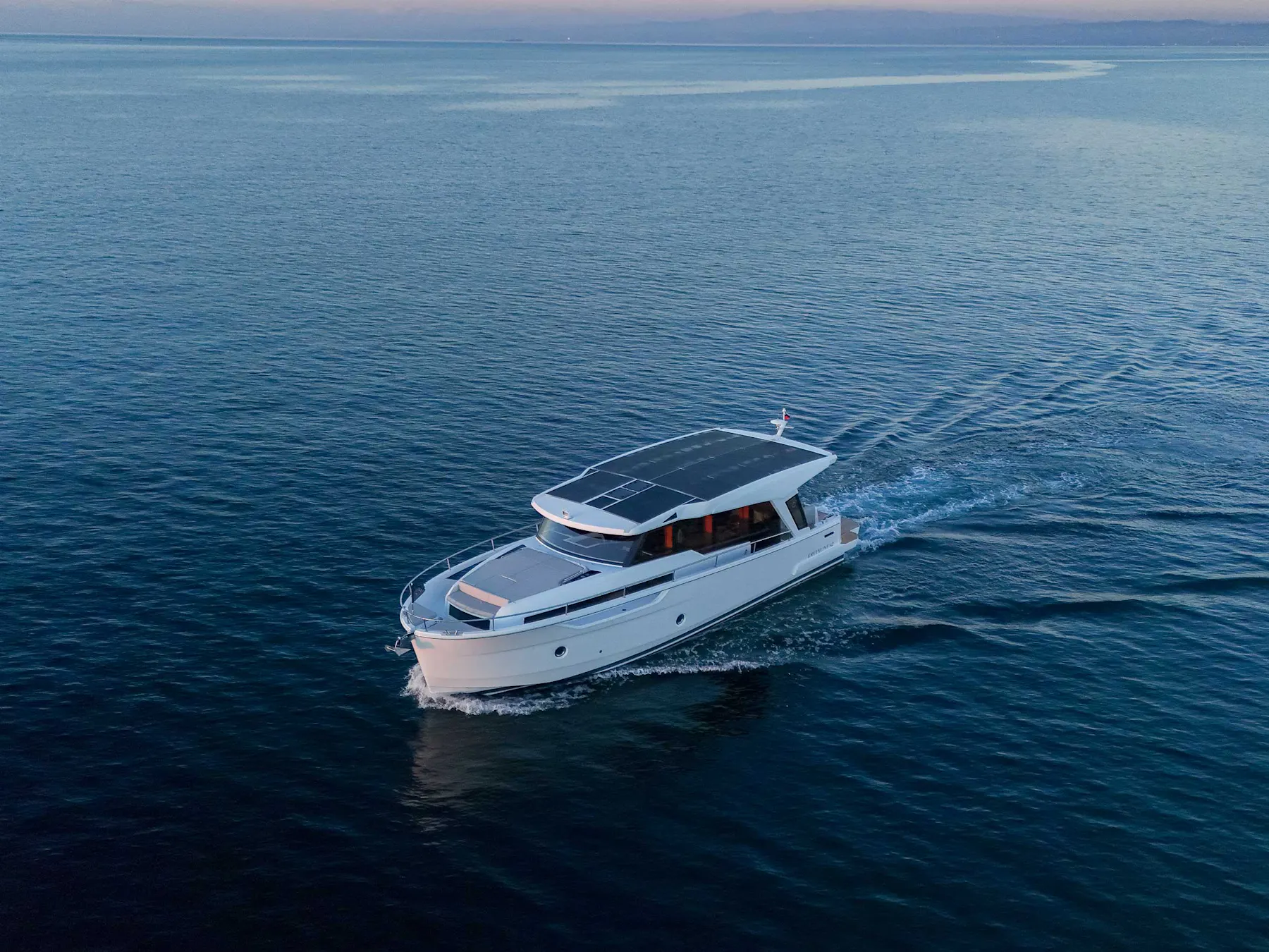 Greenline 42 on the water