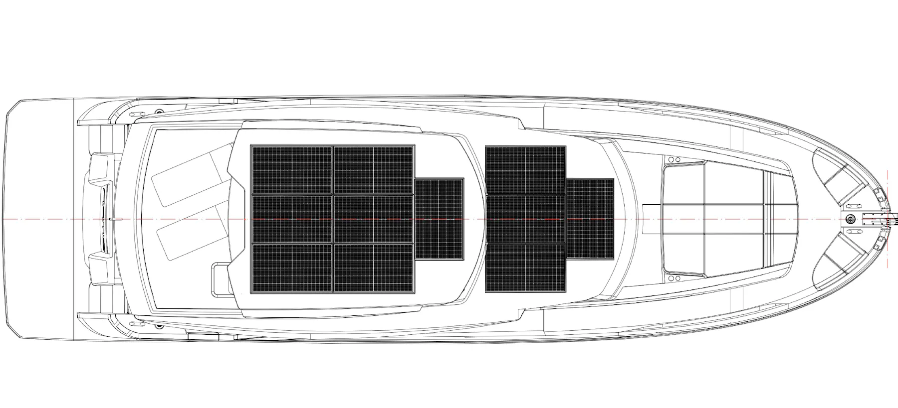 Greenline 58 Fly Flybridge (hardtop) layout