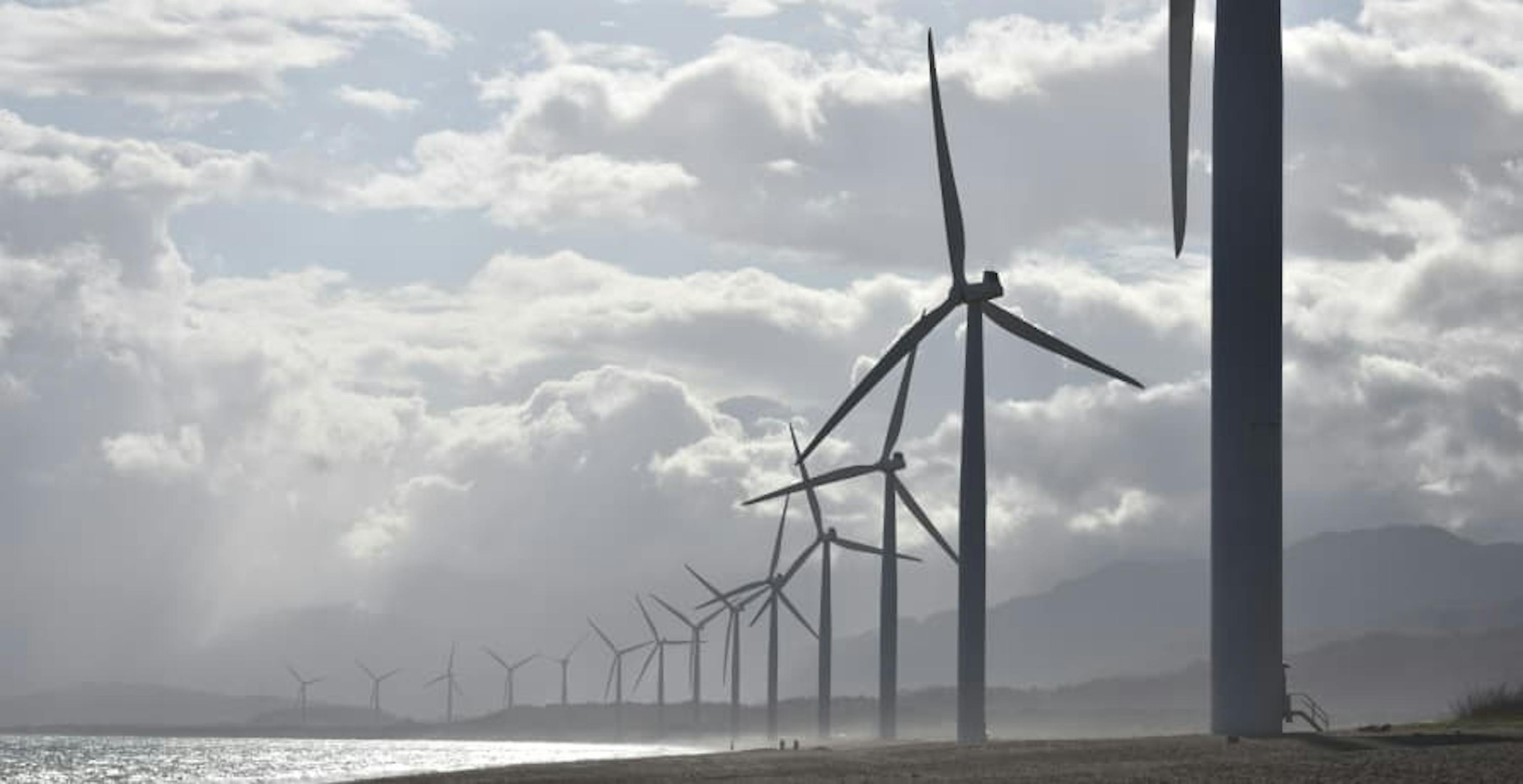 wind farm in the countryside