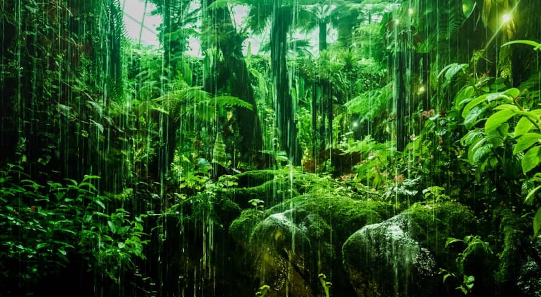 rainforest green trees