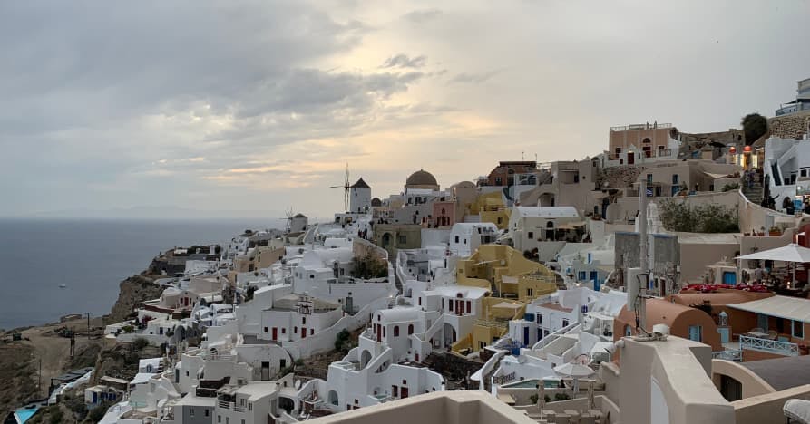 view of santorini in oia