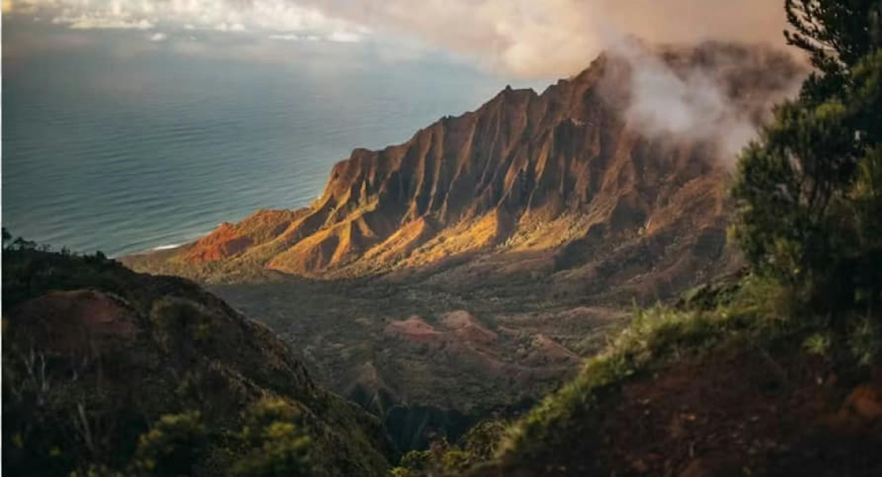 cliffs off of shore