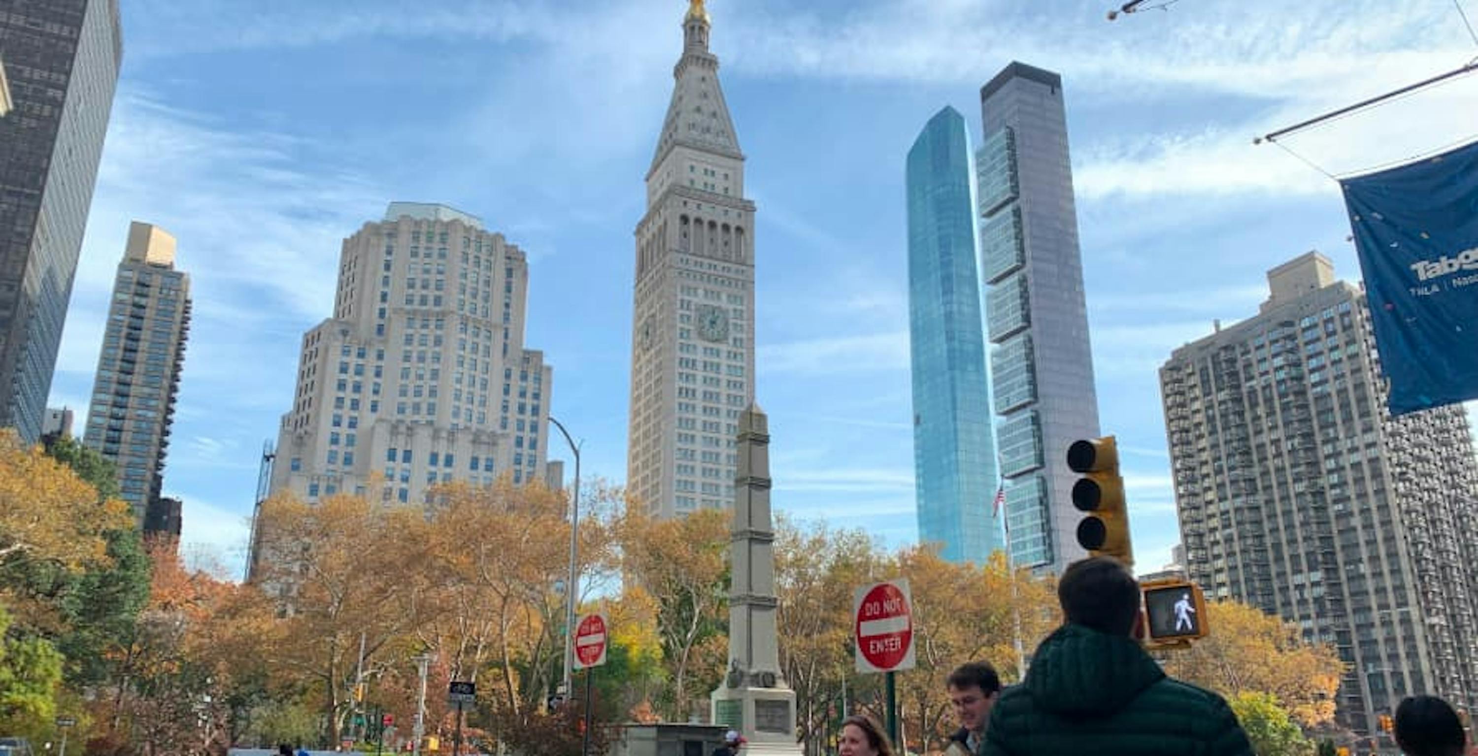 flat iron district in the fall