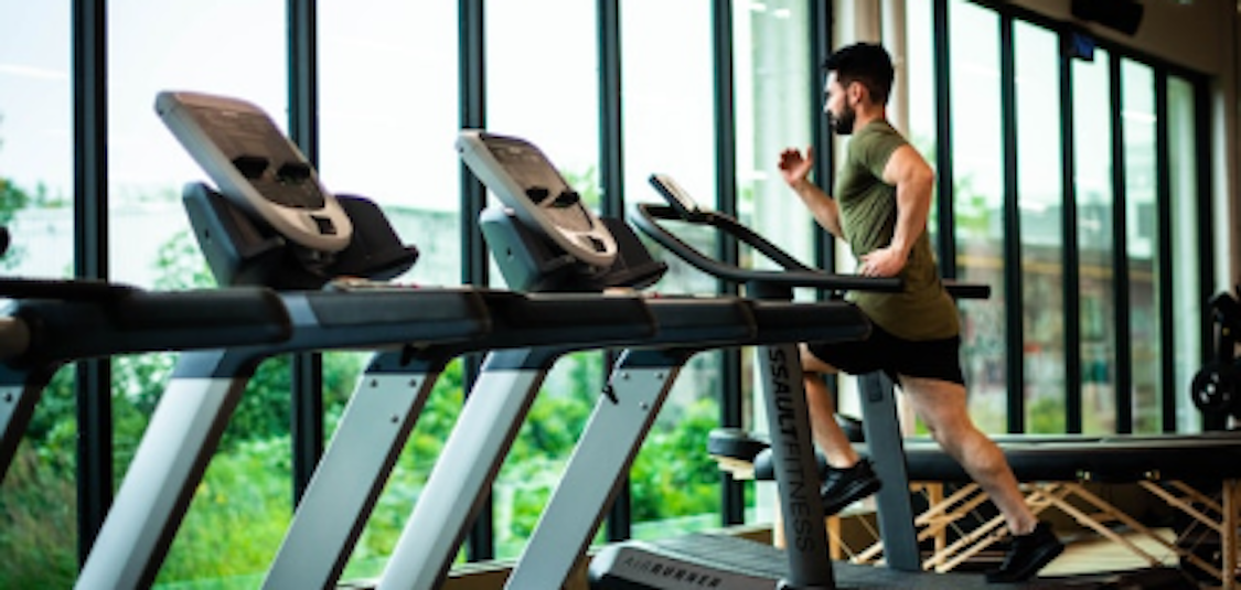 man on treadmill