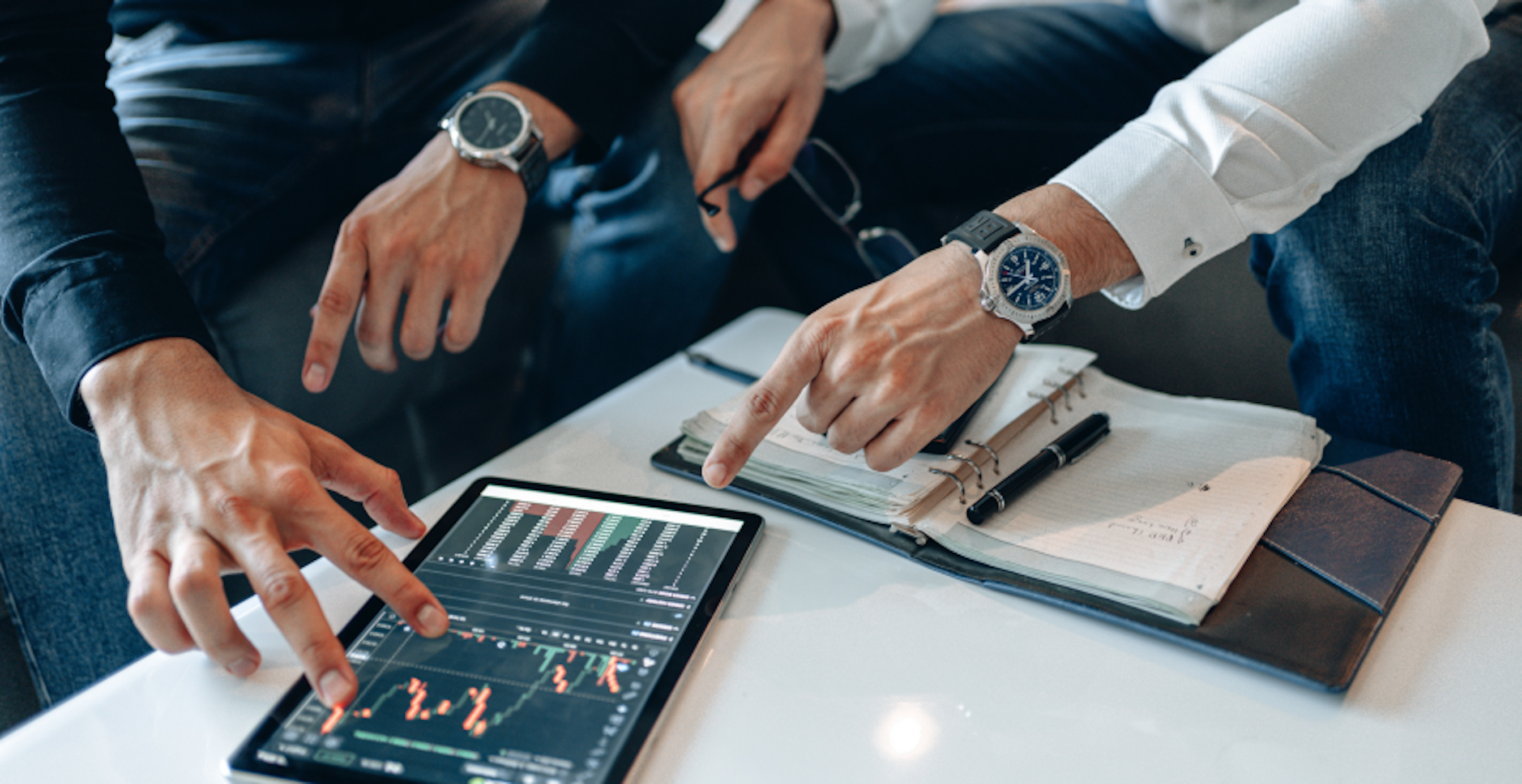 discussing finance