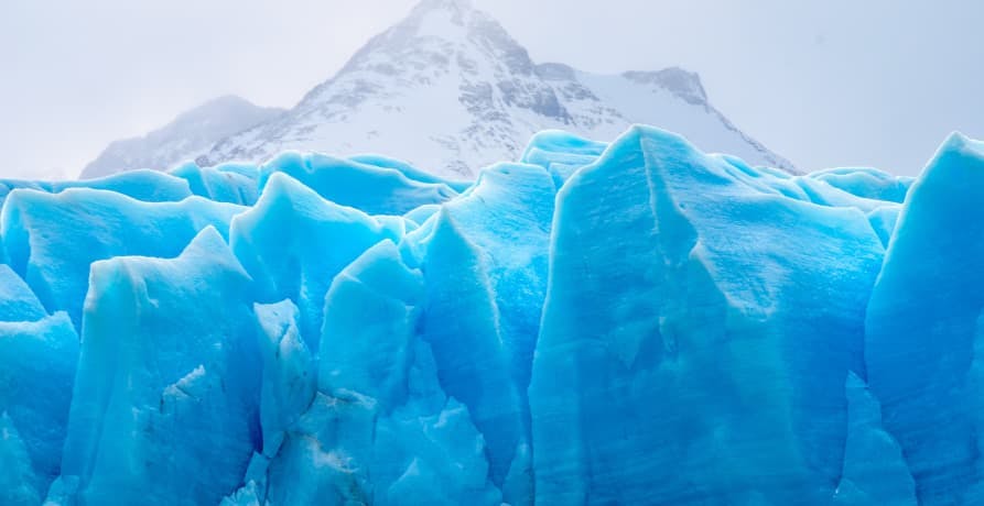 mountain and ice