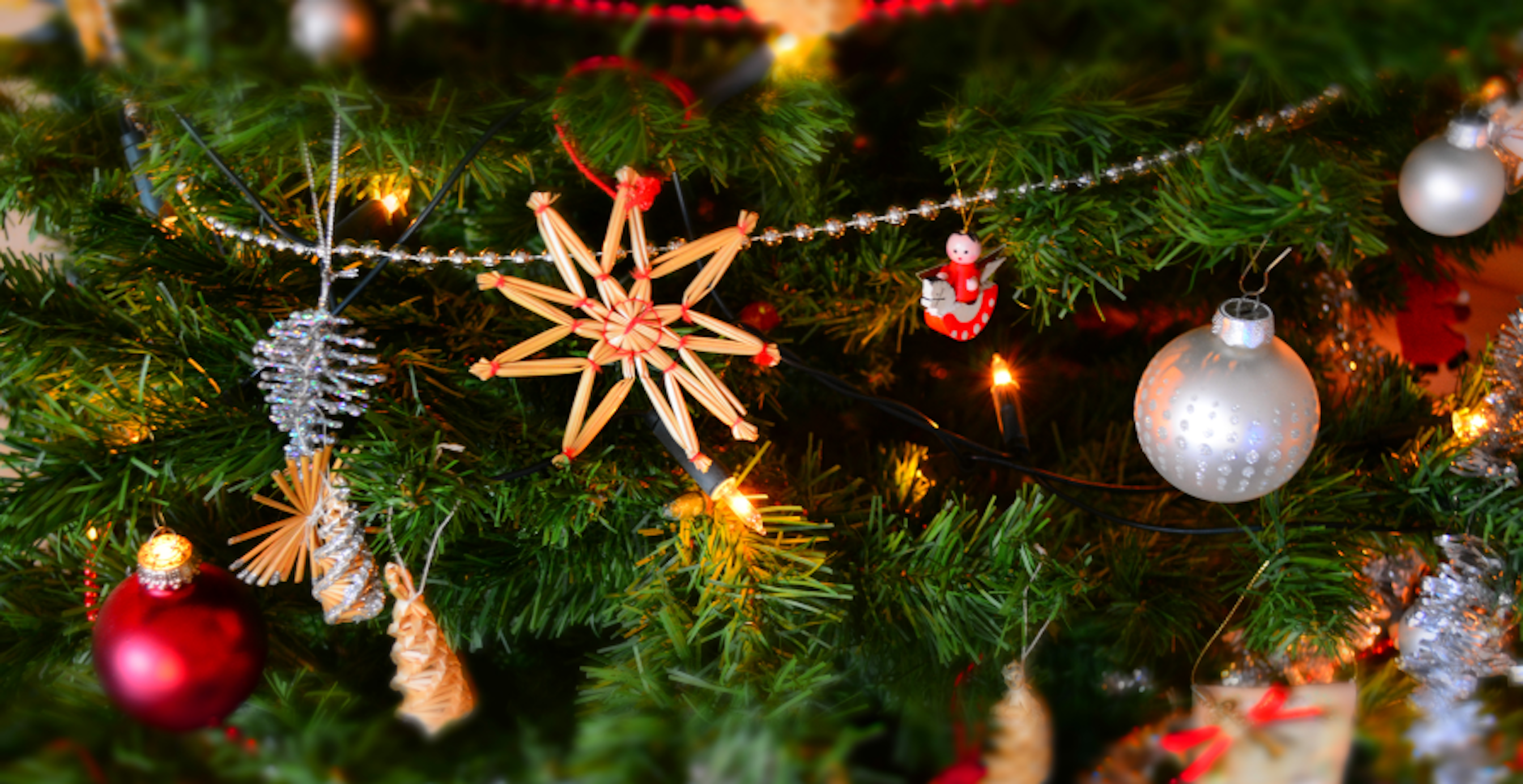 Star on Christmas tree