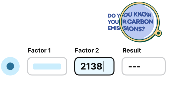 Animation Carbon calculator 