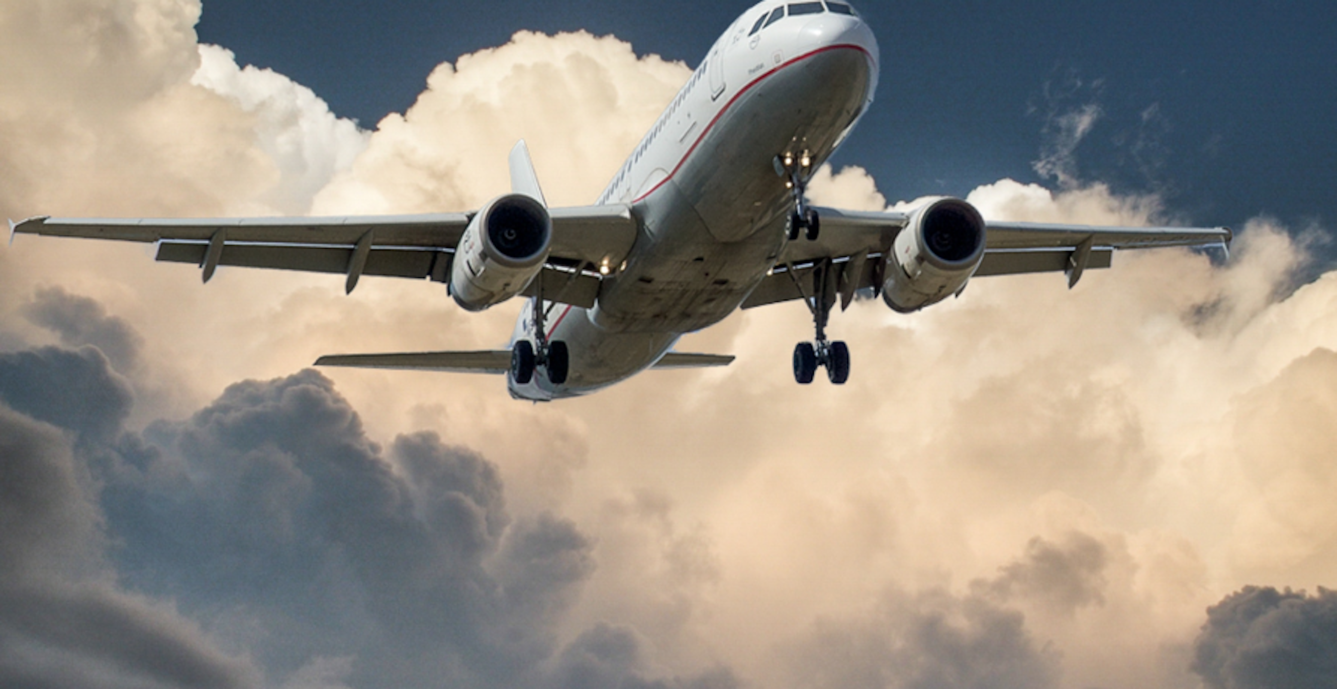 airplane in the sky