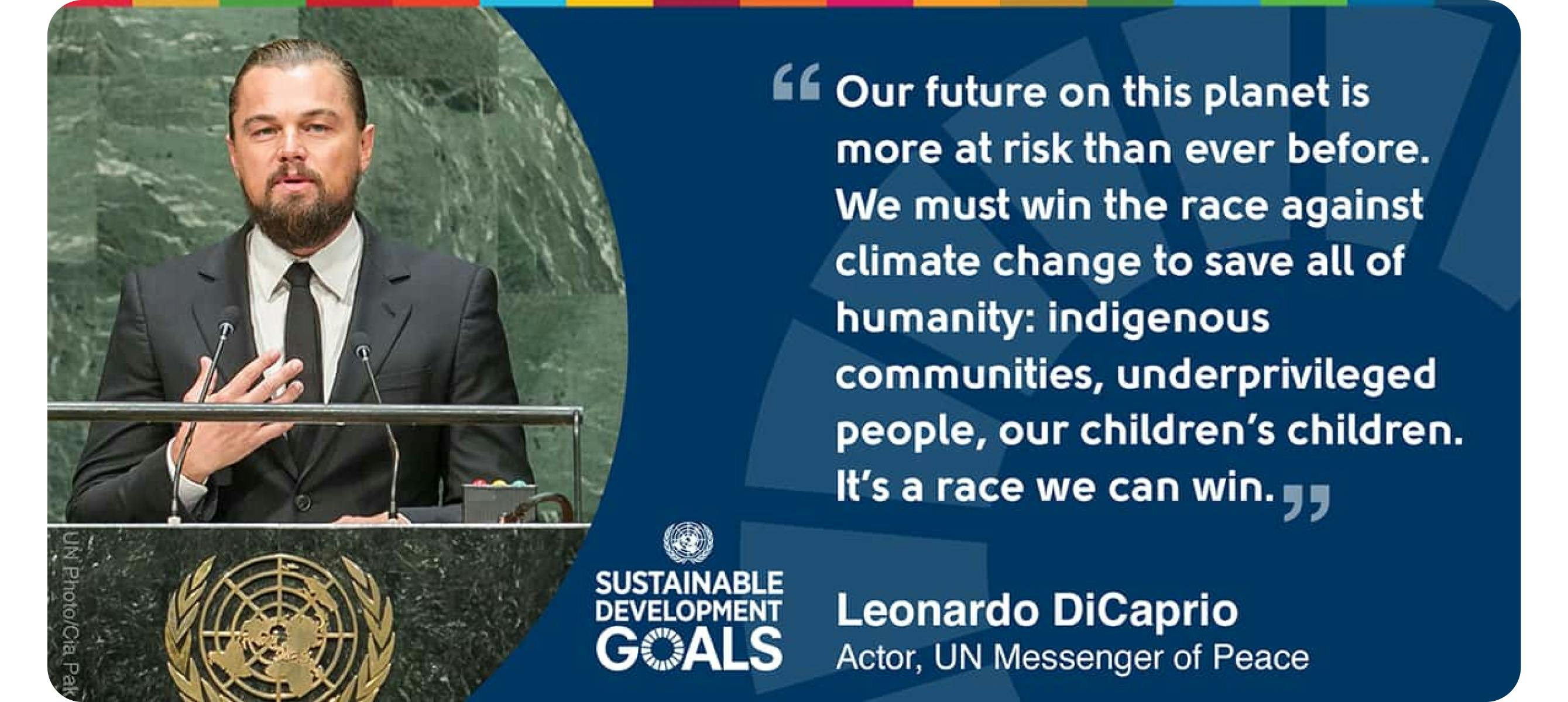 leonardo dicaprio speech