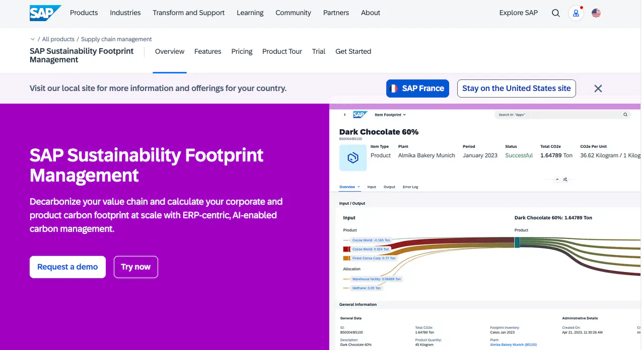 SAP Sustainability Footprint Management