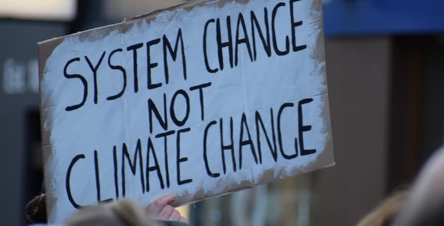 system change not climate change