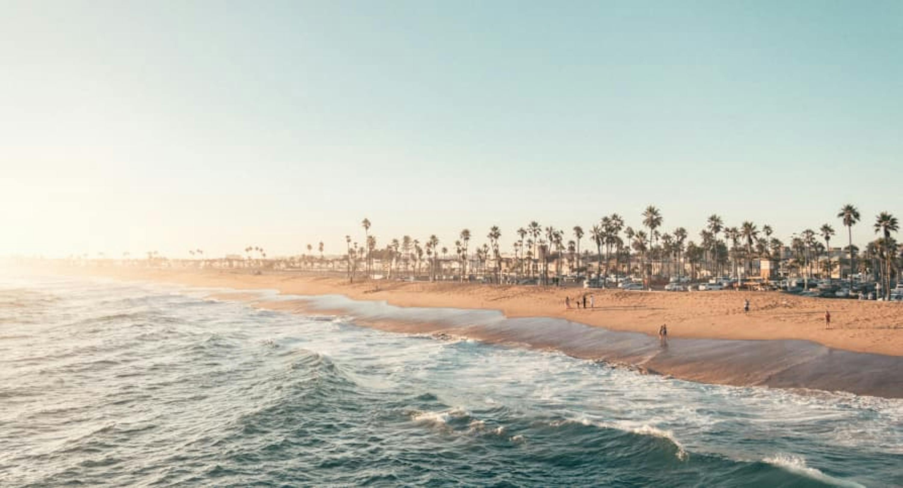 coastline of californian beach