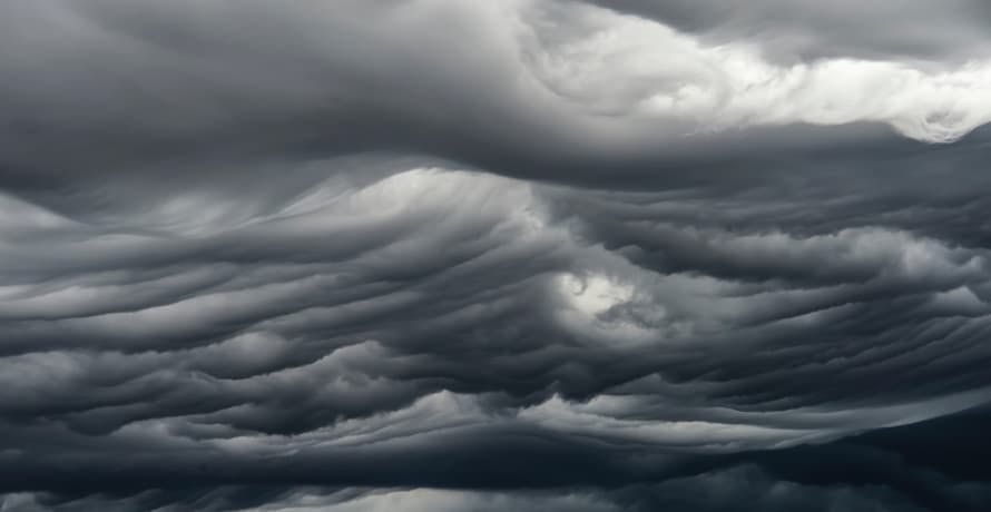 dark cloudy skies