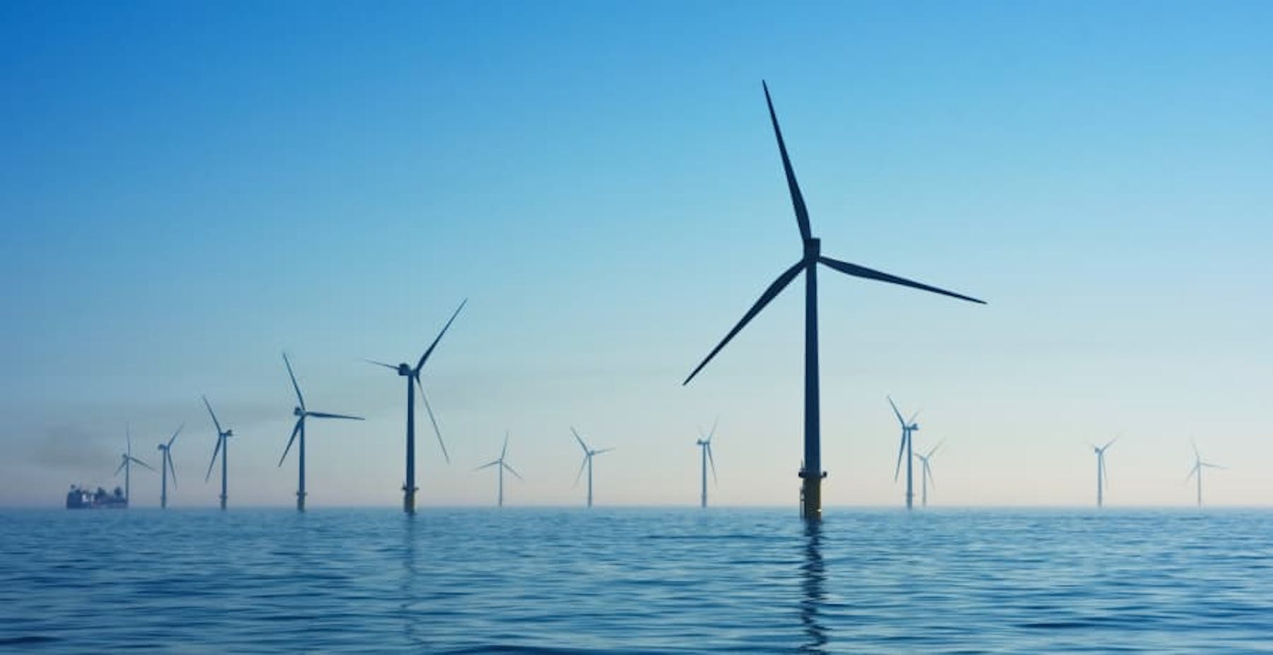 wind turbines in ocean