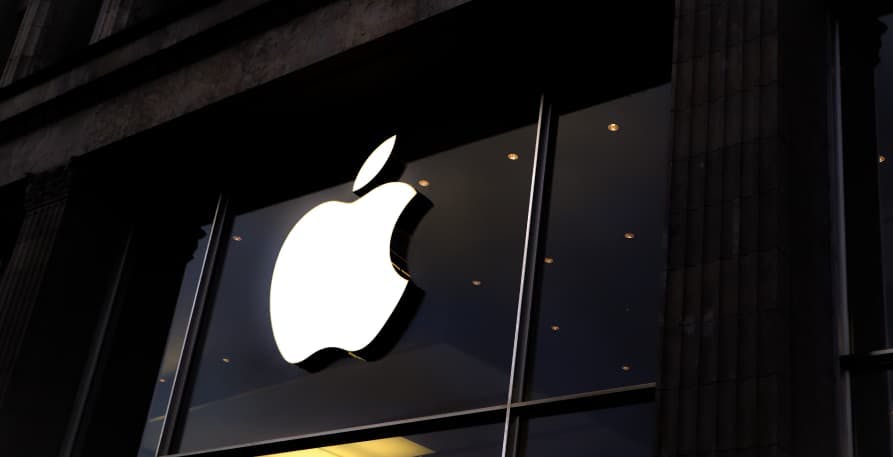 apple logo at store
