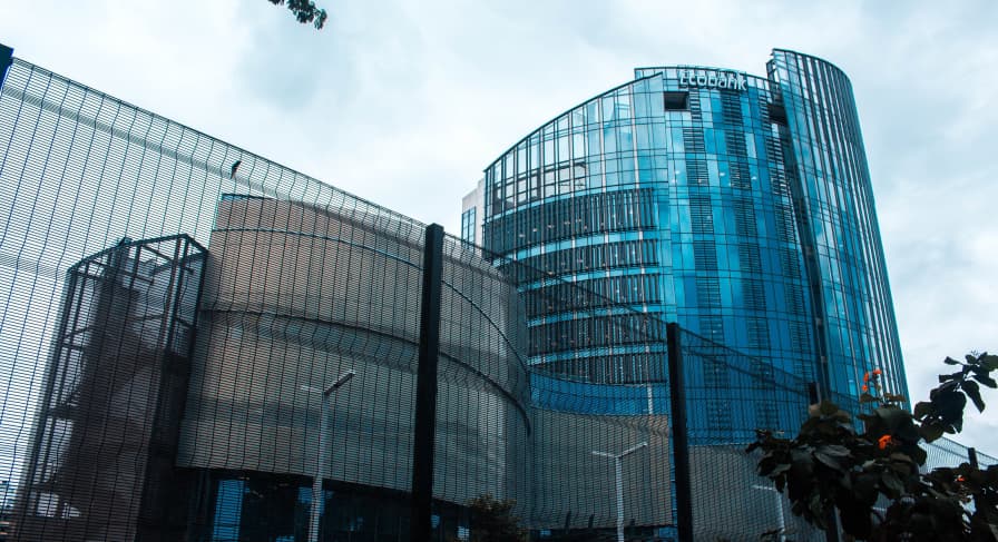 view of bank from outside