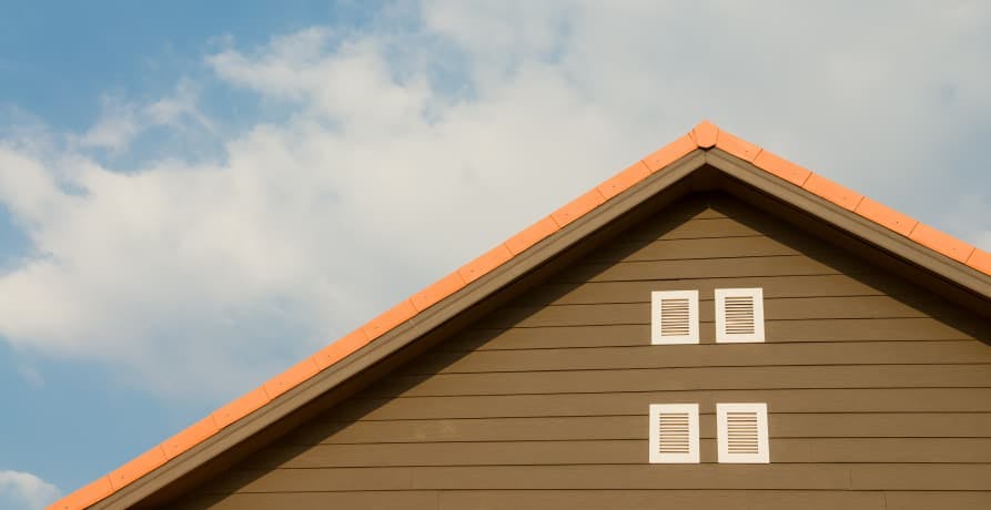 the roof of a building