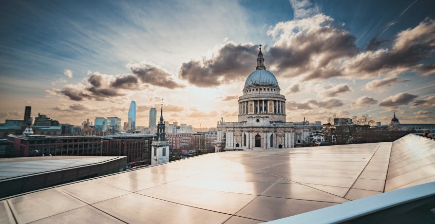 View of London and Saint Pauls