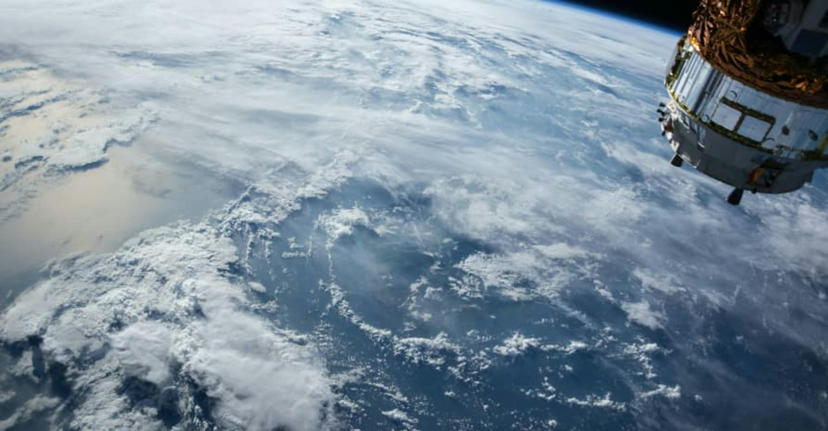 satellite from outerspace above earth