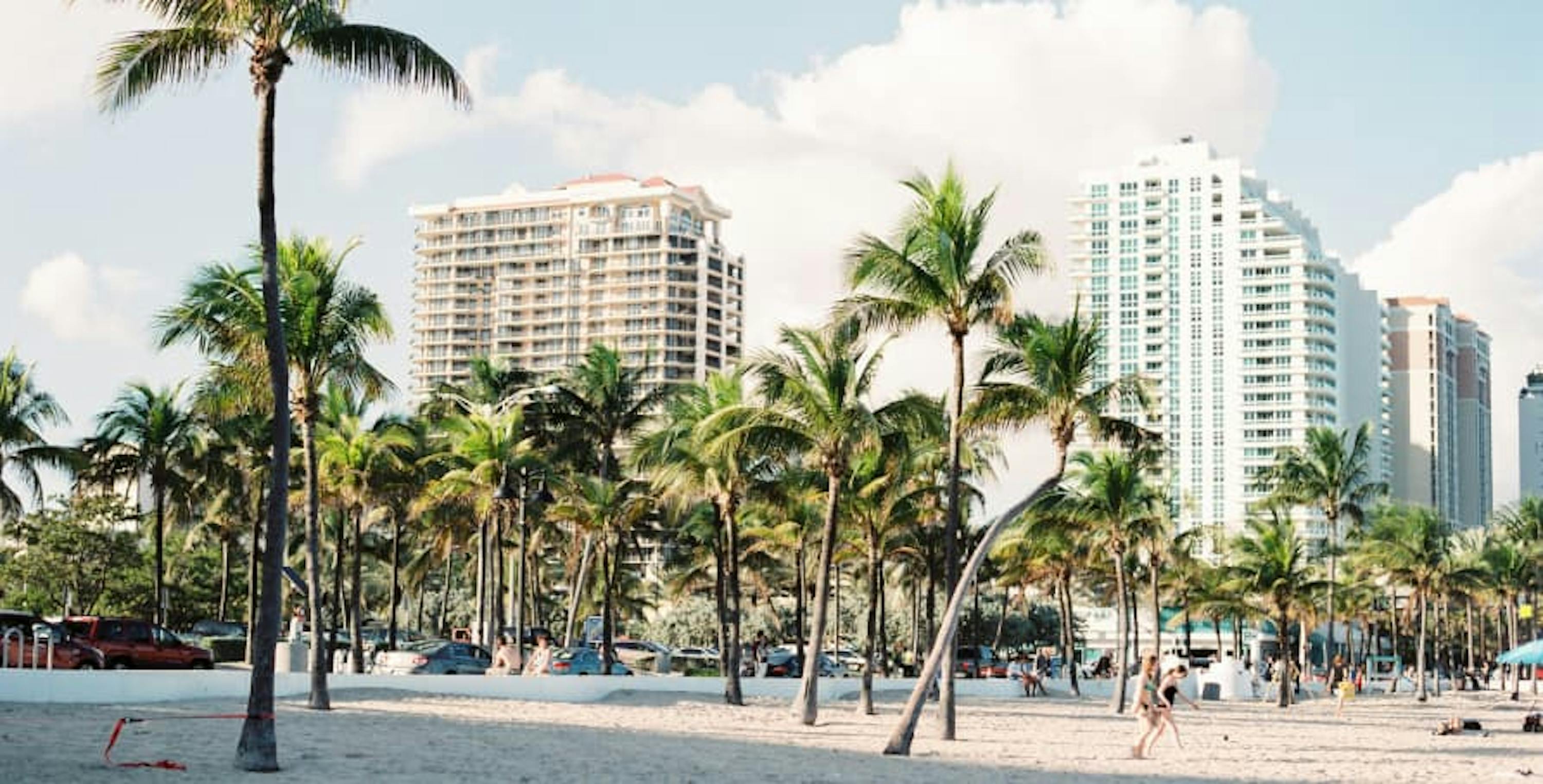 view of miami on beach