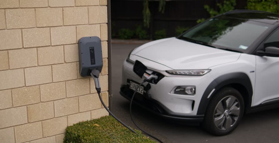 electric car on charge