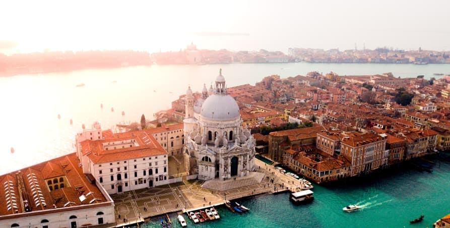 bird's eye view of saint marks basilica
