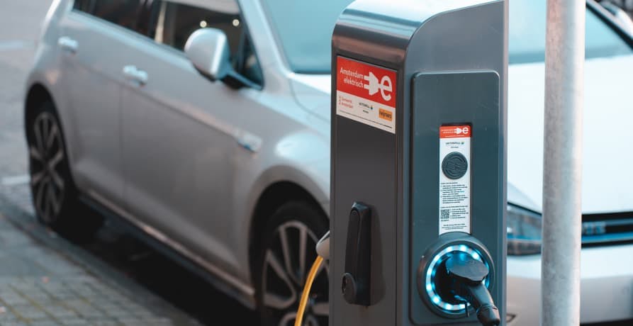 filling up an electric car