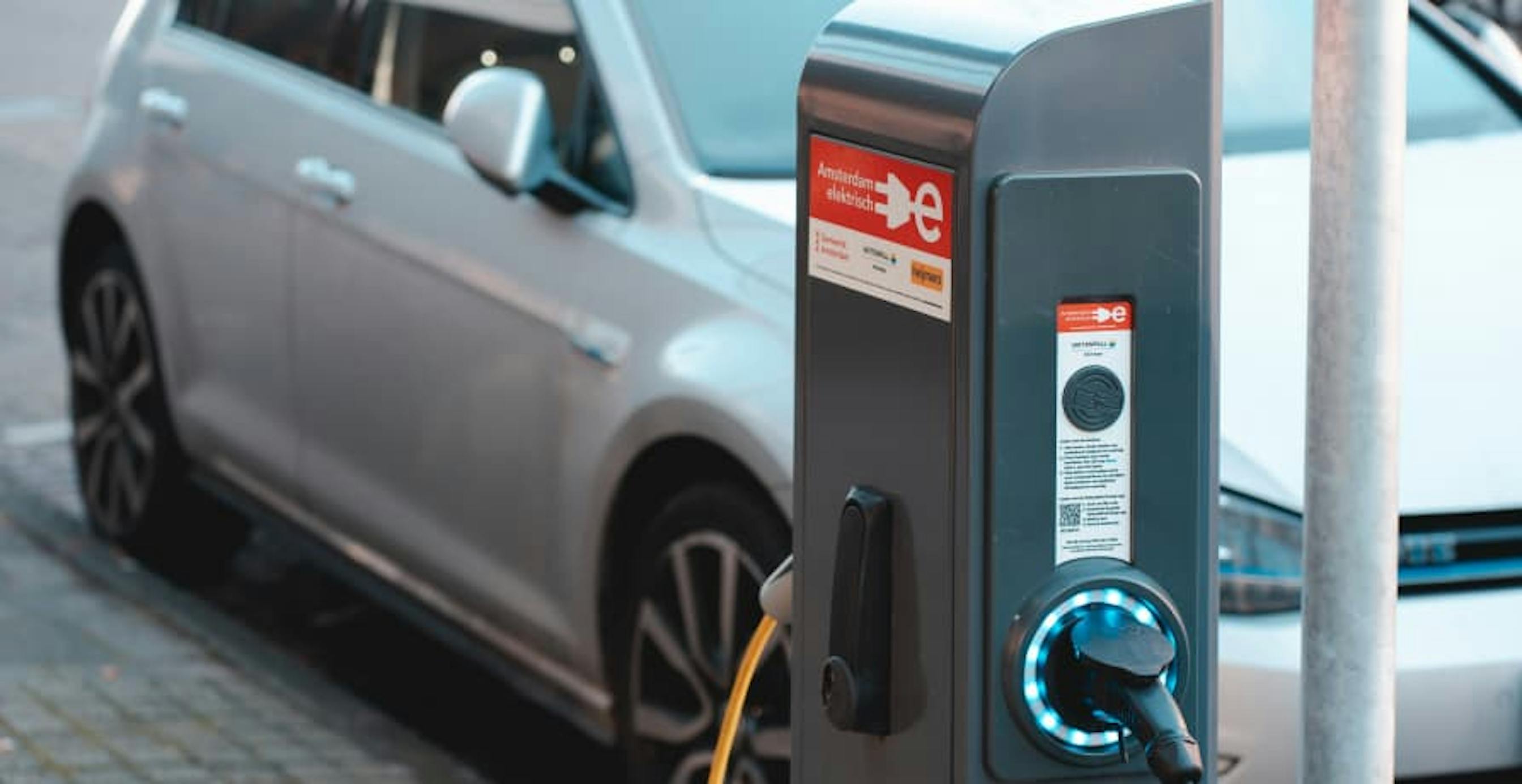 filling up an electric car
