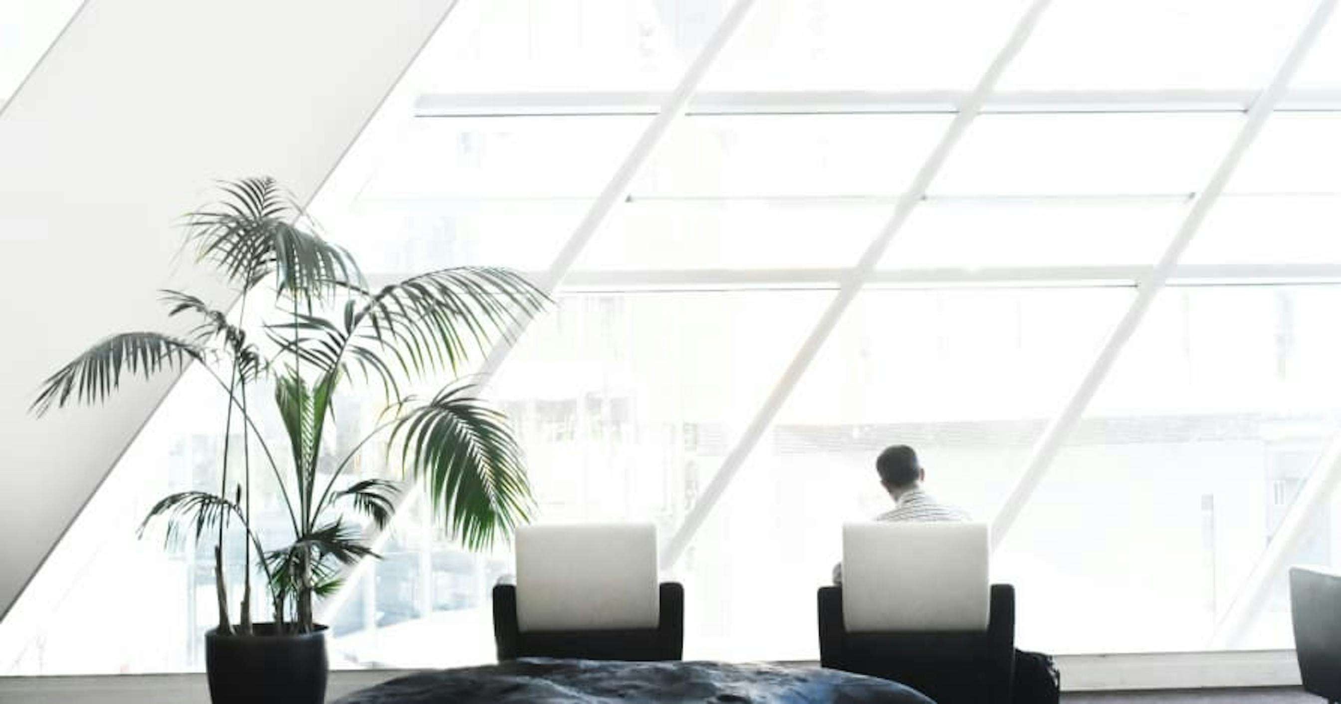 modern white business room