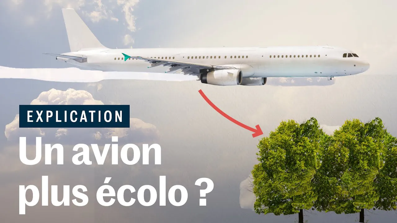 youtube screenshot : un avion plus écolo ?