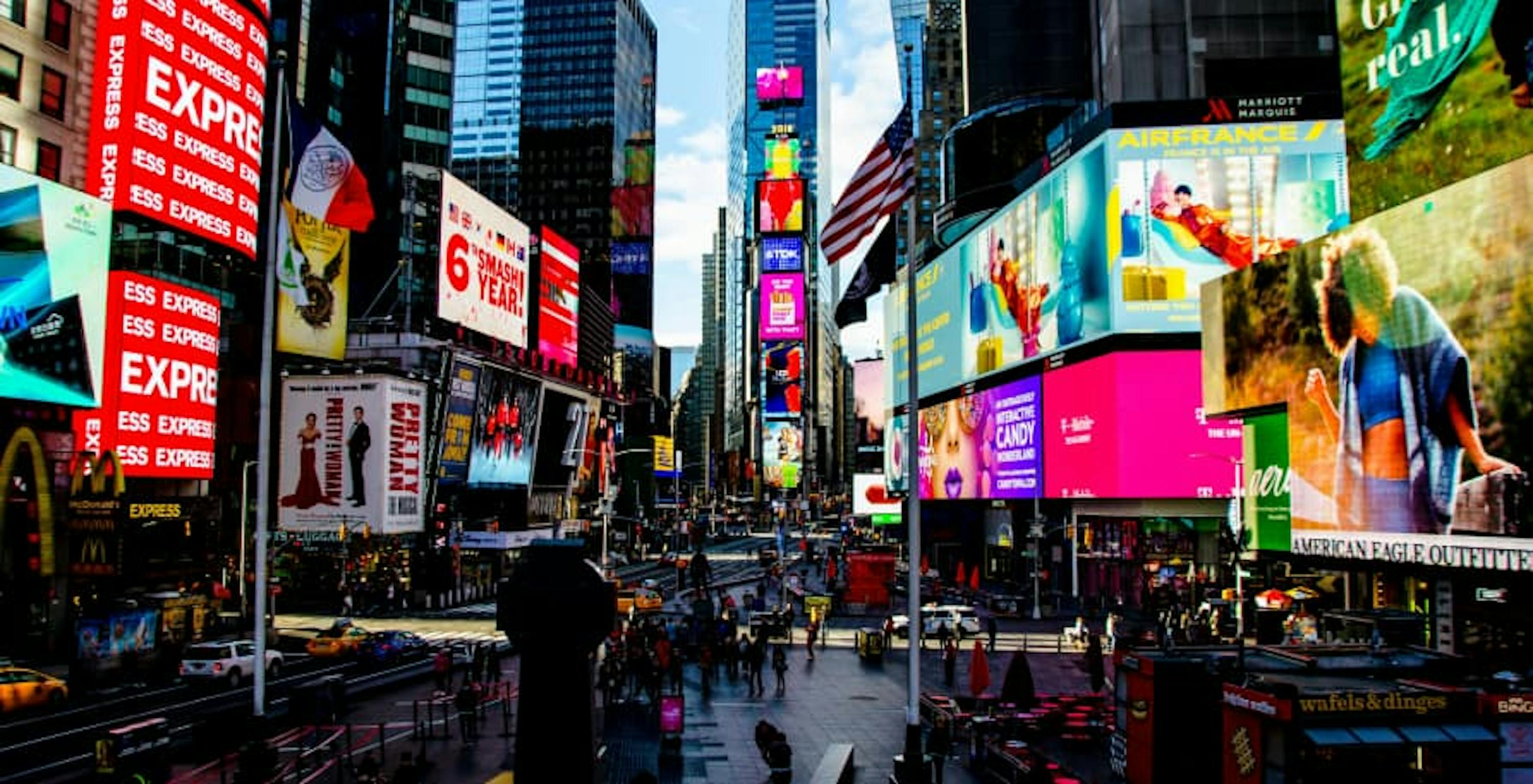 view of times square