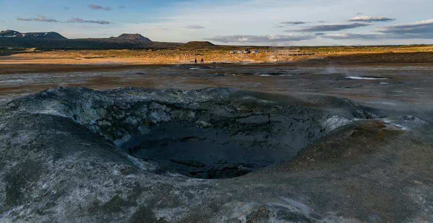 crater in desert