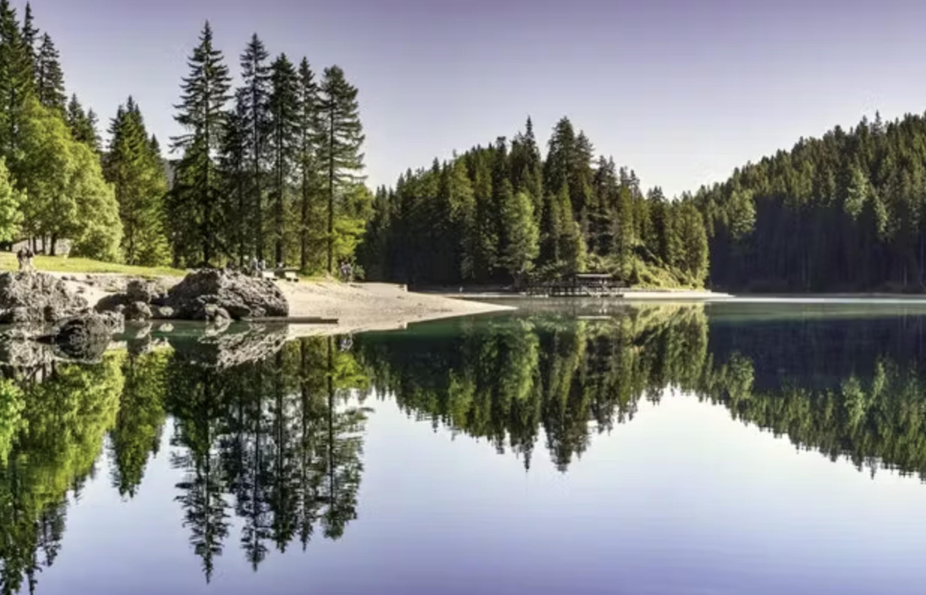 Paysage nature avec un lac