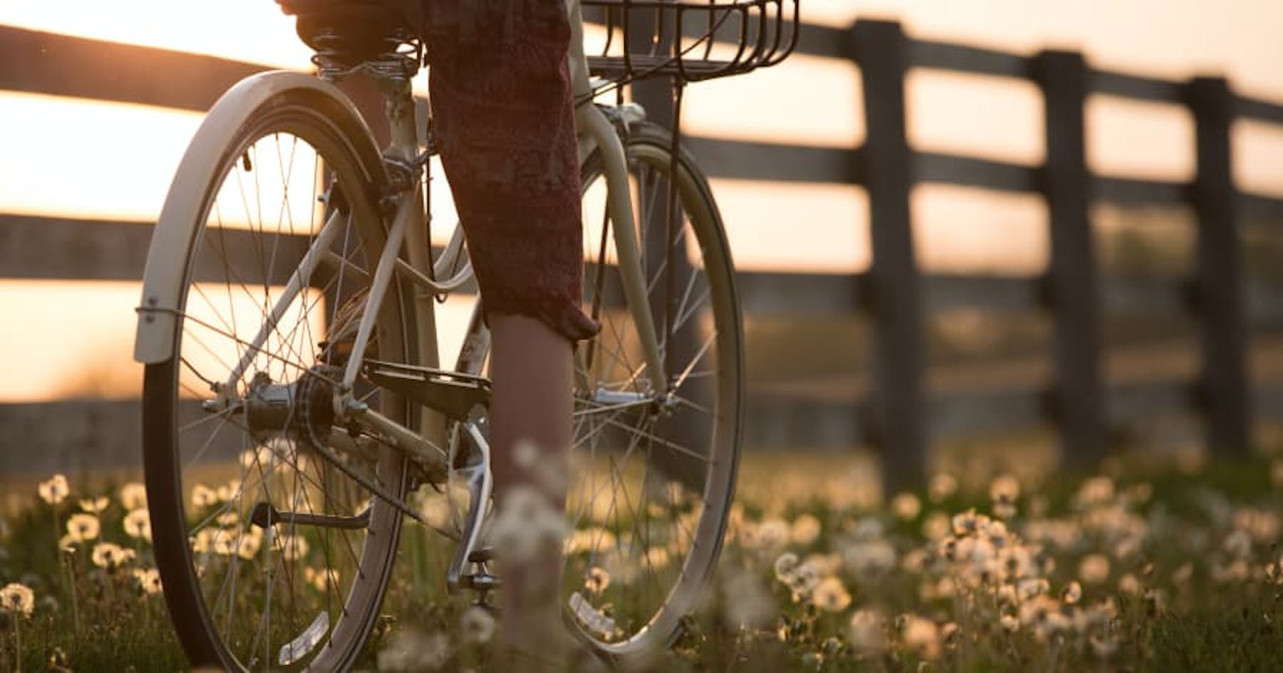 person riding bike
