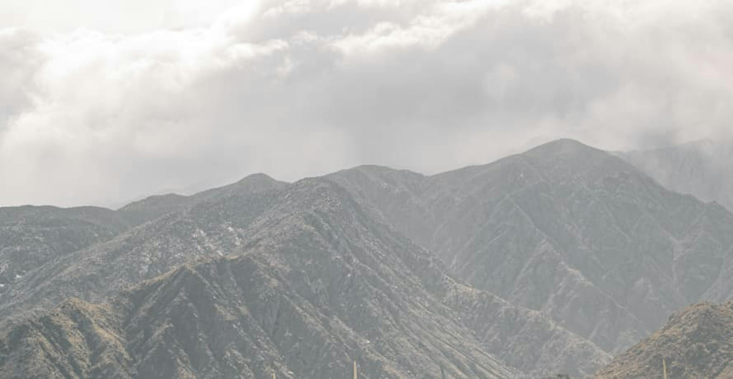 cloudy mountain range