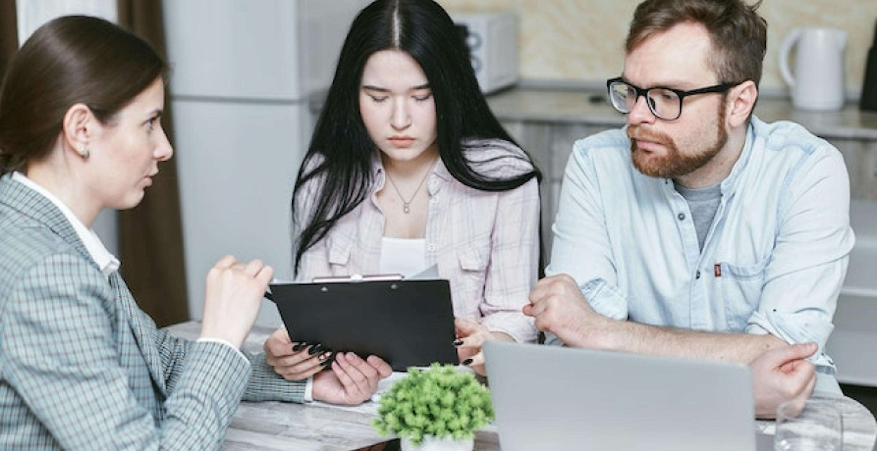 employees who are discussing