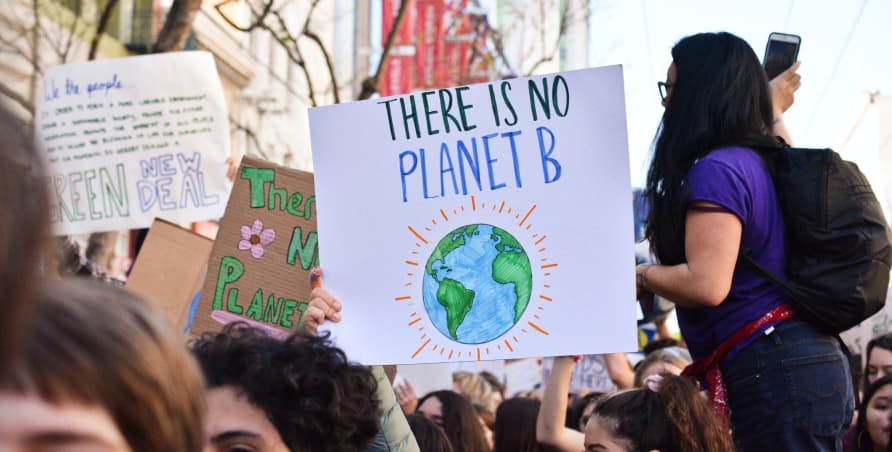 protestors against climate change